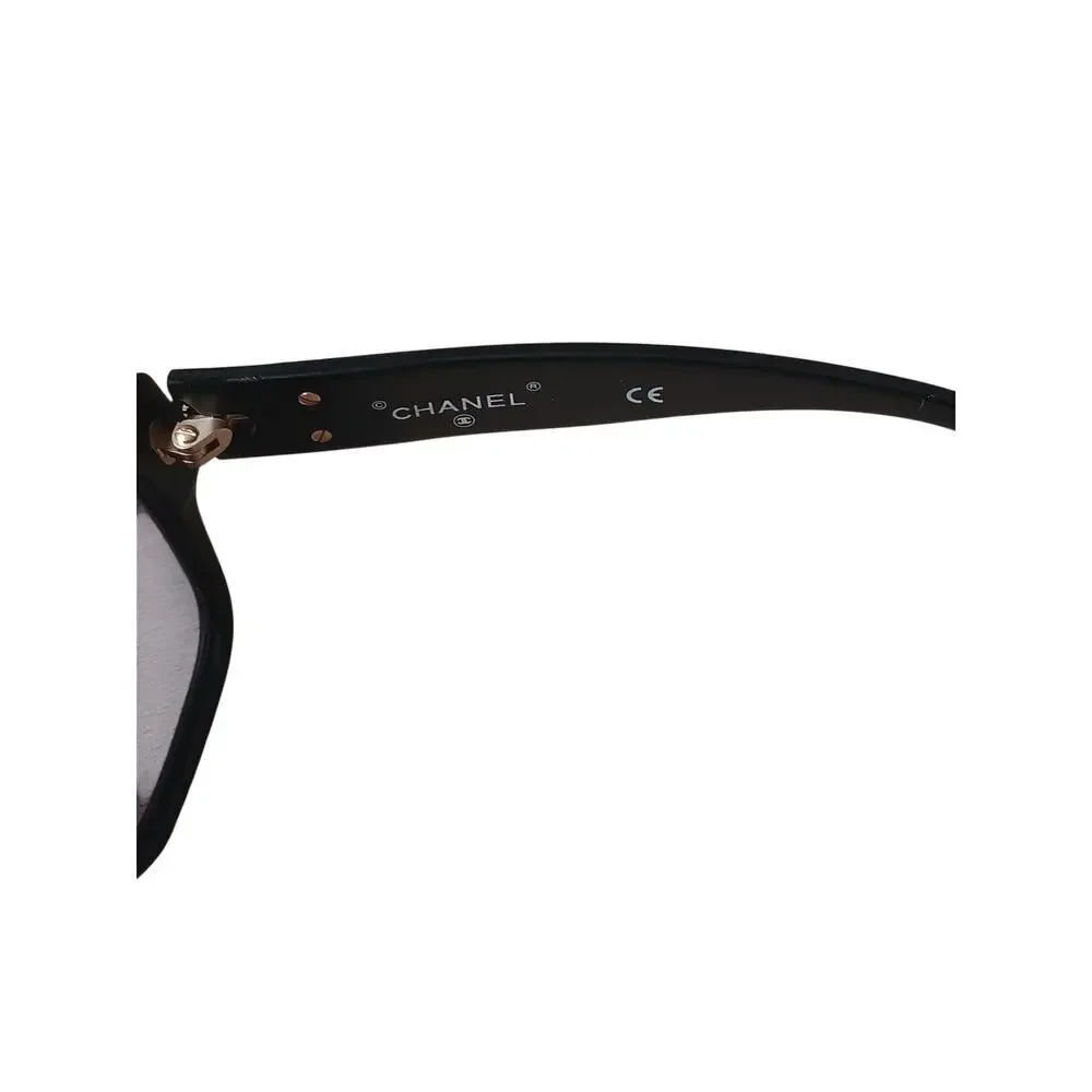 Chanel Sunglasses 02462 90405 Black CC Logo Italy w Box Authentic Designer